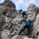 Vzpon na Montaž čez 60m visoko Pipanovo lestev