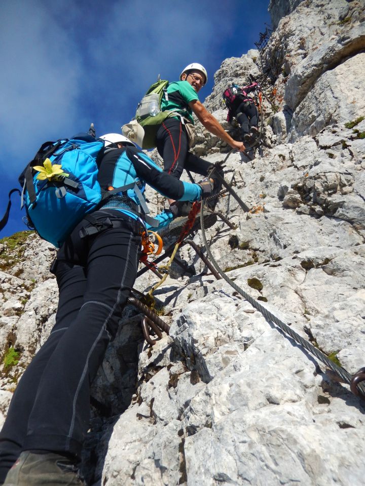 Vzpon na Montaž čez 60m visoko Pipanovo lestev