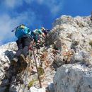 Vzpon na Montaž čez 60m visoko Pipanovo lestev