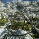 Pogled na zgornji del 60m visoke Pipanove lestve