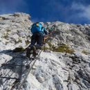 Vzpon na Montaž čez 60m visoko Pipanovo lestev