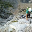Vzpon na Montaž čez 60m visoko Pipanovo lestev