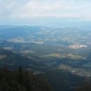 Razgled z vrha Uršlje gore na Koroško dolino