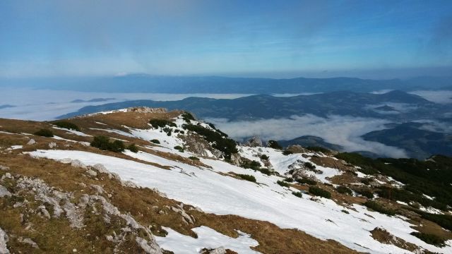 Razgled z vrha Kordeževe glave na avstrijsko stran