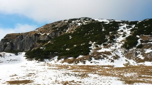 Pogled nazaj na Kordeževo glavo