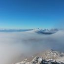 Razgled z Velikega vrha na Julijske Alpe
