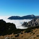Razgled z vrha Lučkega Dedca na Krvavec, Kalški greben in Kalško goro