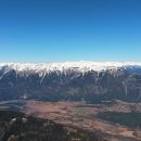 Razgled z vrha Ojstrnika na Avstrijske Alpe