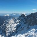 Razgled z vrha Špika na Kepo, Dovško B., Golico, Stol,Sleme, Kukovo špico,Dovški križ