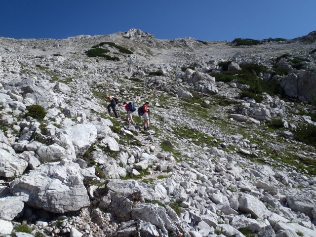 Malo pod vrhom Šitne glave.