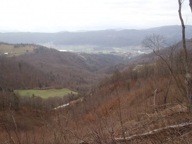 Pogled v dolino.