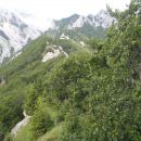 Dolg greben Ljubeljščice.