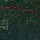 Od koče na Pesku do zasnežene Osankarice 11km.
