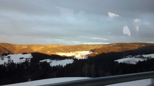 Panorama ob vožnji na Pohorje - Roglo.