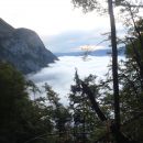 Bohinjsko jezero pa je zamegljeno