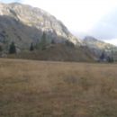 Planina Na polju, ob spustu pred jezerom.