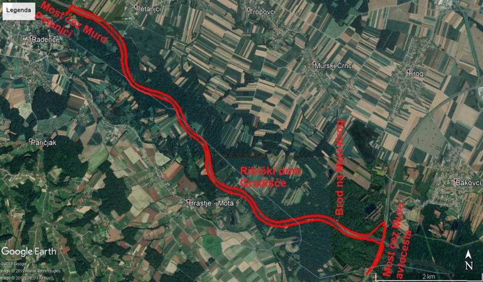Krožna pot ob Muri dolga 19,4 km in le nekaj metrov vzpona-spusta.