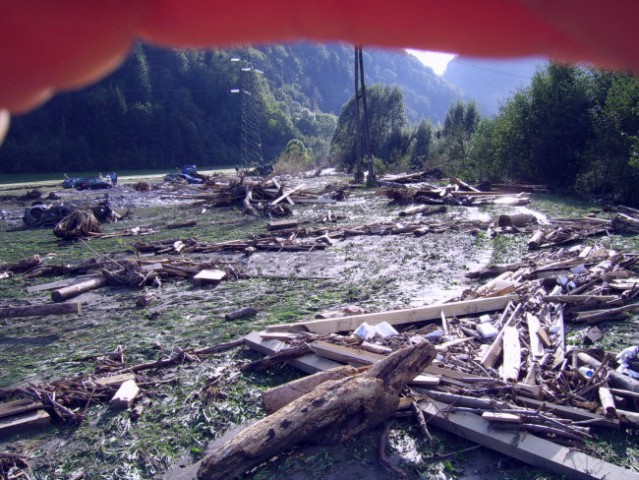 Poplave železniki - foto